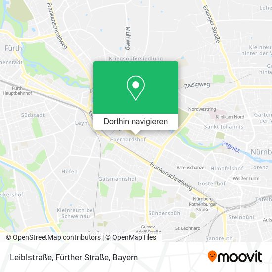 Leiblstraße, Fürther Straße Karte