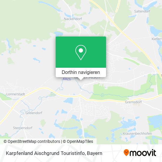 Karpfenland Aischgrund Touristinfo Karte