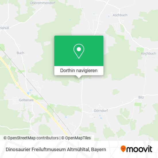 Dinosaurier Freiluftmuseum Altmühltal Karte