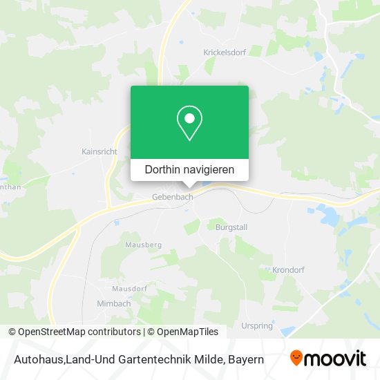 Autohaus,Land-Und Gartentechnik Milde Karte