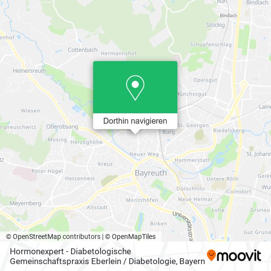 Hormonexpert - Diabetologische Gemeinschaftspraxis Eberlein / Diabetologie Karte