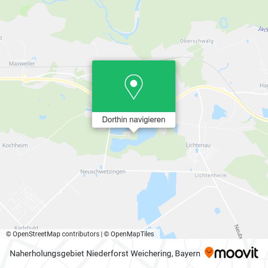 Naherholungsgebiet Niederforst Weichering Karte