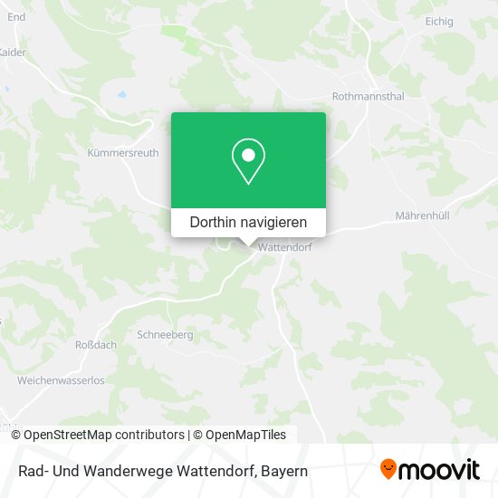 Rad- Und Wanderwege Wattendorf Karte