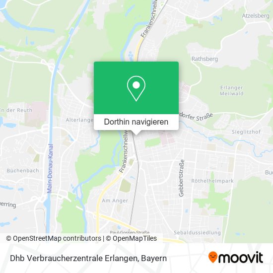 Dhb Verbraucherzentrale Erlangen Karte