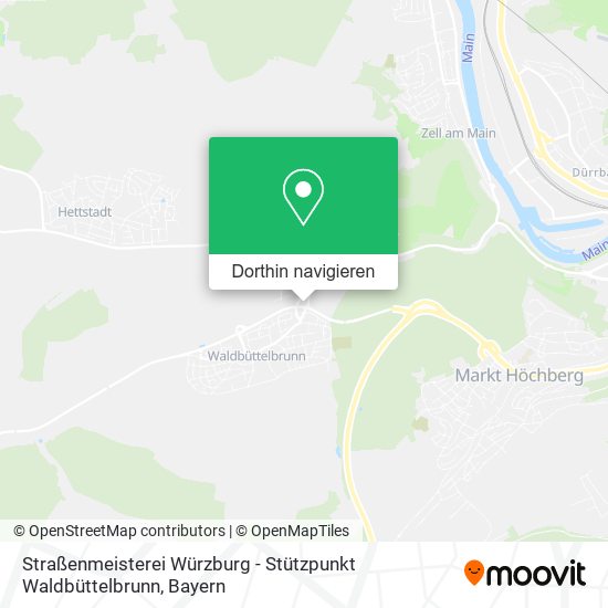 Straßenmeisterei Würzburg - Stützpunkt Waldbüttelbrunn Karte