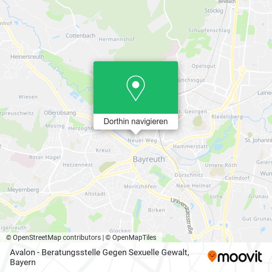 Avalon - Beratungsstelle Gegen Sexuelle Gewalt Karte