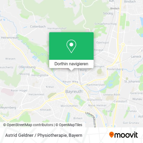 Astrid Geldner / Physiotherapie Karte