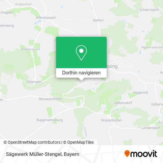 Sägewerk Müller-Stengel Karte