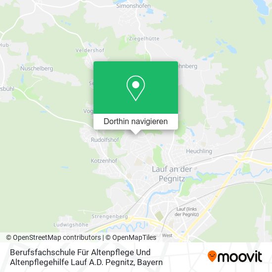 Berufsfachschule Für Altenpflege Und Altenpflegehilfe Lauf A.D. Pegnitz Karte