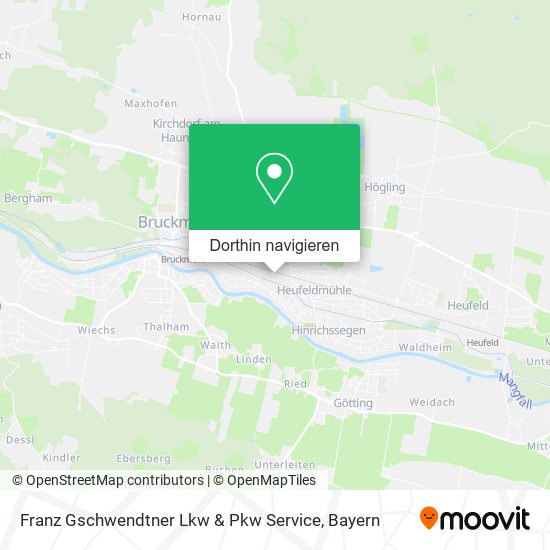 Franz Gschwendtner Lkw & Pkw Service Karte