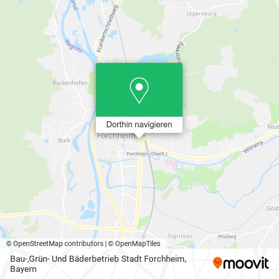 Bau-,Grün- Und Bäderbetrieb Stadt Forchheim Karte