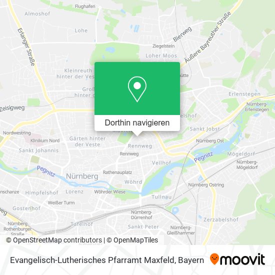 Evangelisch-Lutherisches Pfarramt Maxfeld Karte