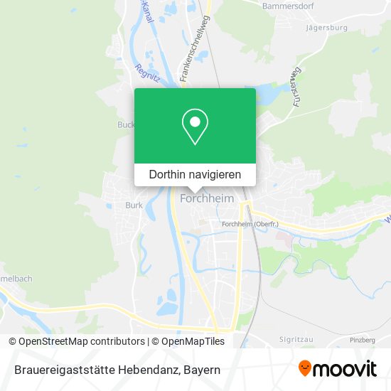 Brauereigaststätte Hebendanz Karte