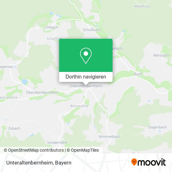Unteraltenbernheim Karte