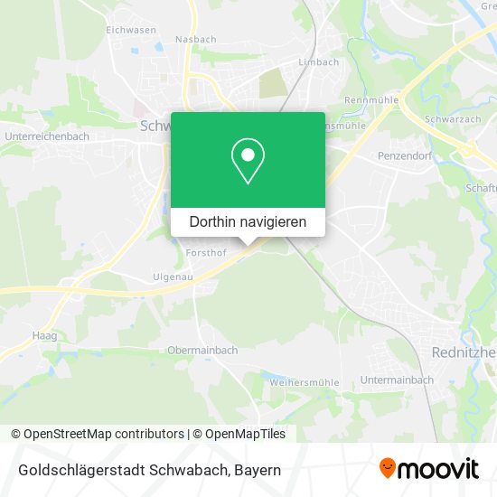 Goldschlägerstadt Schwabach Karte