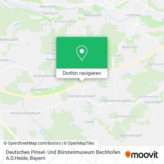 Deutsches Pinsel- Und Bürstenmuseum Bechhofen A.D.Heide Karte