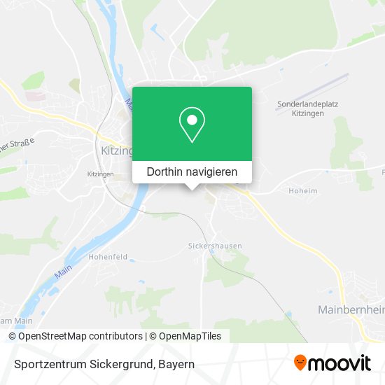 Sportzentrum Sickergrund Karte