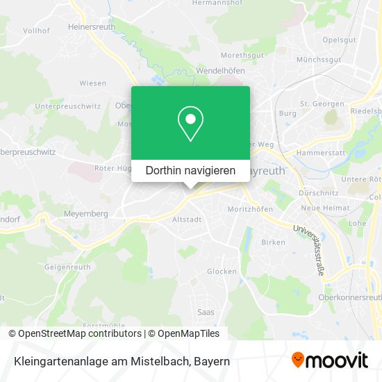 Kleingartenanlage am Mistelbach Karte
