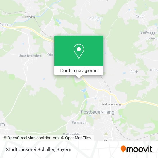Stadtbäckerei Schaller Karte