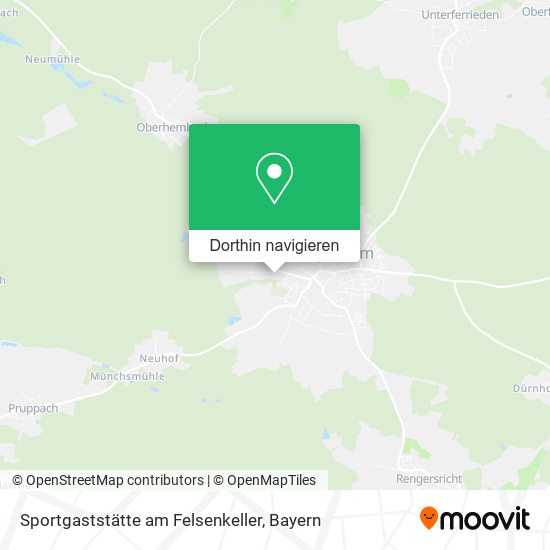 Sportgaststätte am Felsenkeller Karte