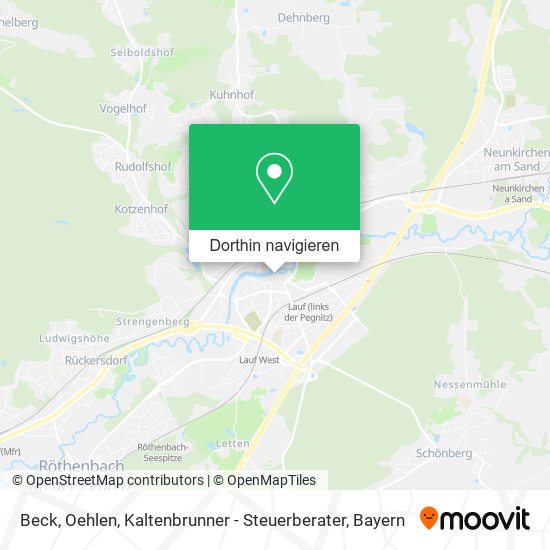 Beck, Oehlen, Kaltenbrunner - Steuerberater Karte