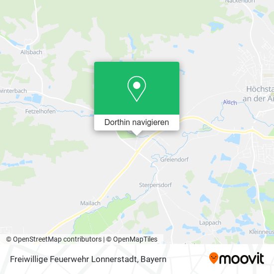 Freiwillige Feuerwehr Lonnerstadt Karte