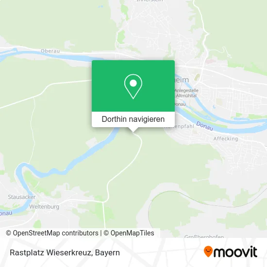 Rastplatz Wieserkreuz Karte