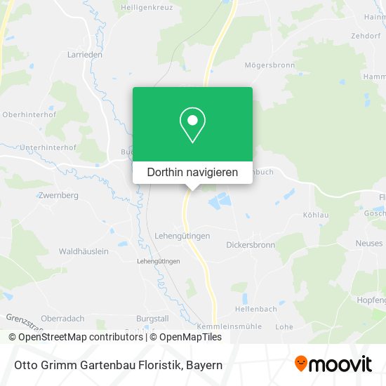 Otto Grimm Gartenbau Floristik Karte