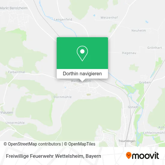 Freiwillige Feuerwehr Wettelsheim Karte