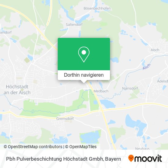 Pbh Pulverbeschichtung Höchstadt Gmbh Karte