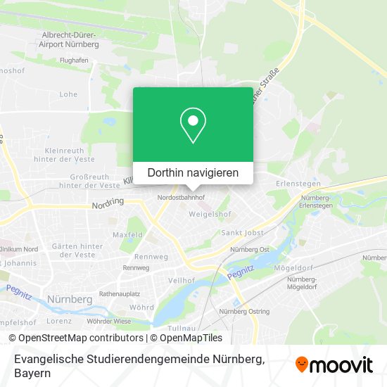 Evangelische Studierendengemeinde Nürnberg Karte
