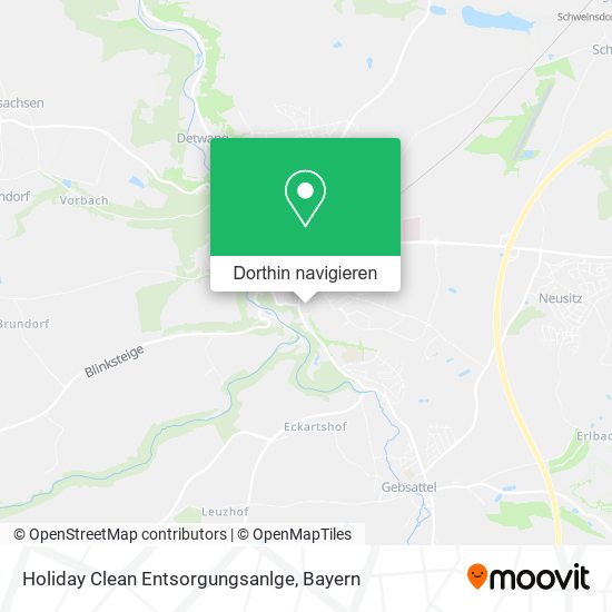 Holiday Clean Entsorgungsanlge Karte