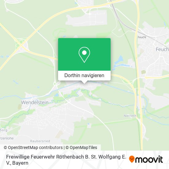 Freiwillige Feuerwehr Röthenbach B. St. Wolfgang E. V. Karte