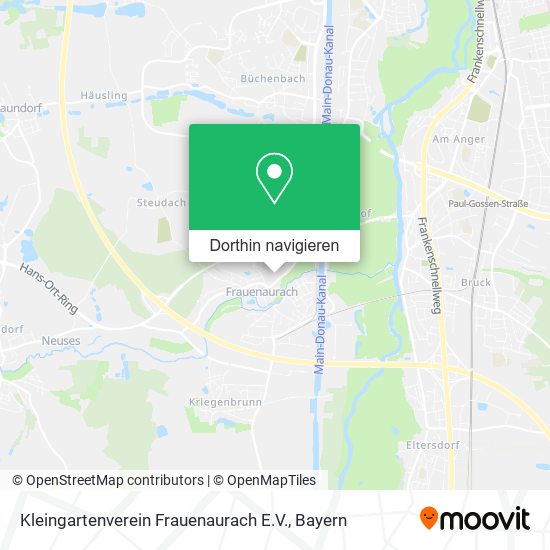 Kleingartenverein Frauenaurach E.V. Karte