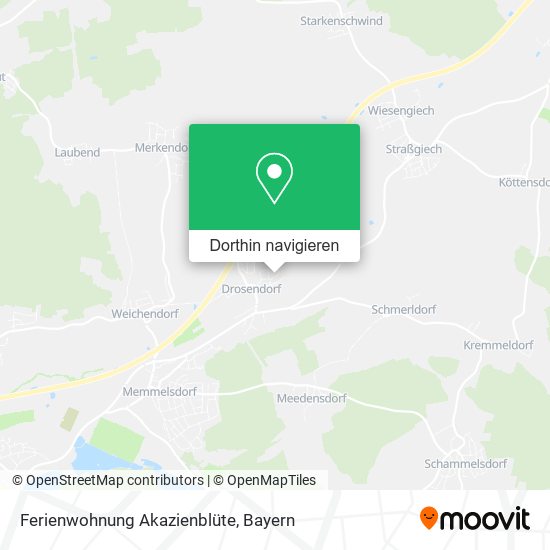 Ferienwohnung Akazienblüte Karte