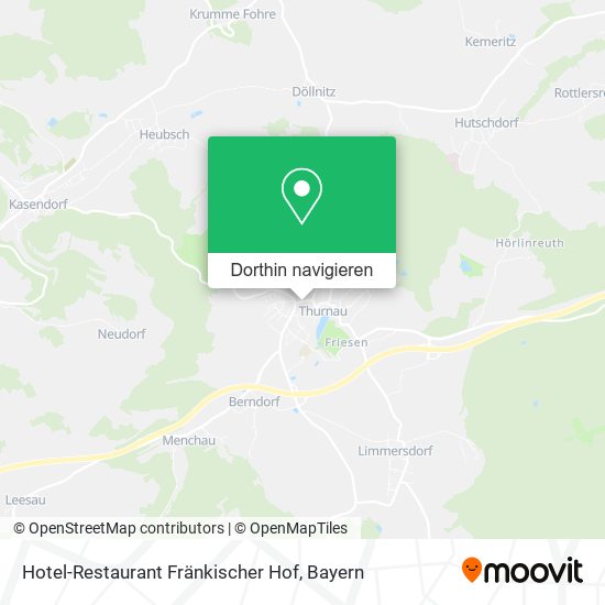Hotel-Restaurant Fränkischer Hof Karte