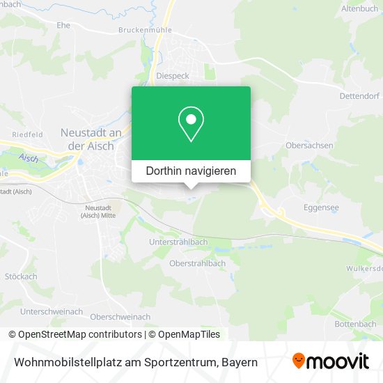 Wohnmobilstellplatz am Sportzentrum Karte