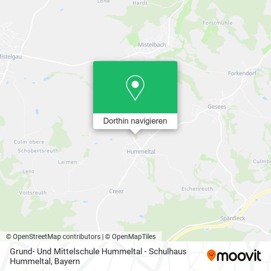 Grund- Und Mittelschule Hummeltal - Schulhaus Hummeltal Karte