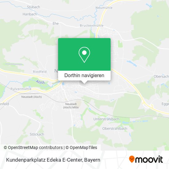 Kundenparkplatz Edeka E-Center Karte