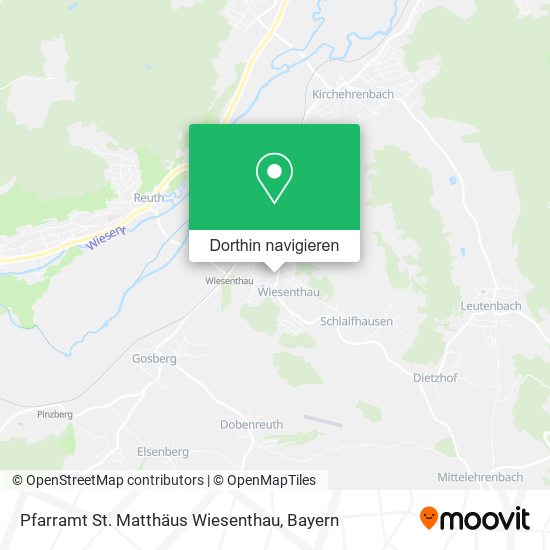 Pfarramt St. Matthäus Wiesenthau Karte