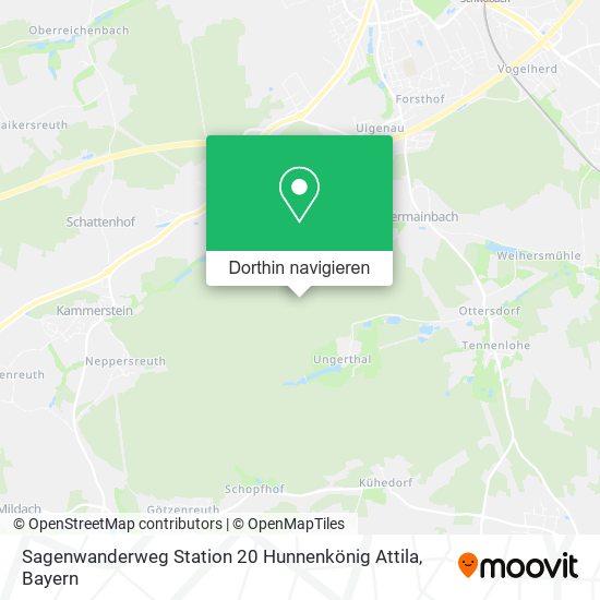 Sagenwanderweg Station 20 Hunnenkönig Attila Karte