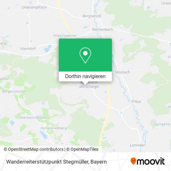 Wanderreiterstützpunkt Stegmüller Karte