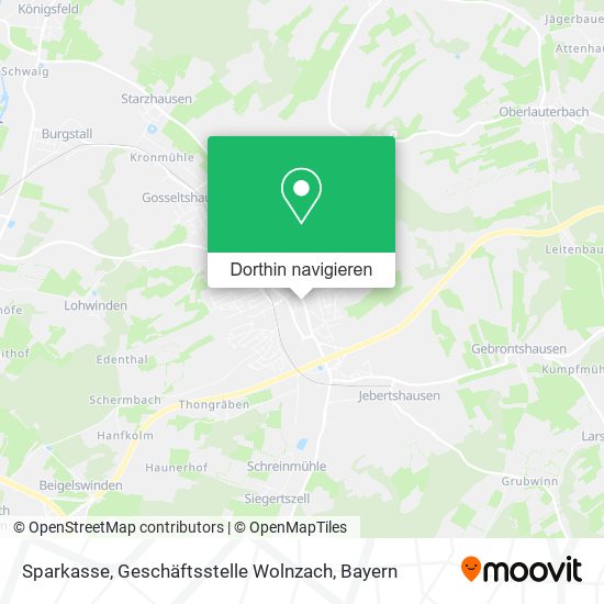 Sparkasse, Geschäftsstelle Wolnzach Karte