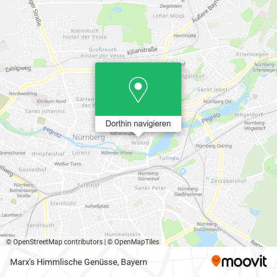 Marx's Himmlische Genüsse Karte