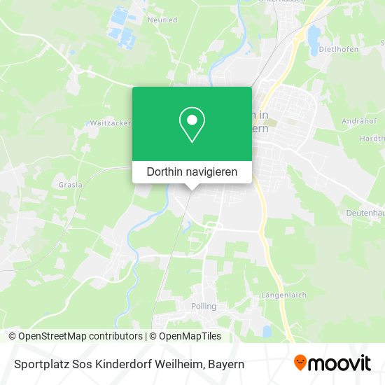 Sportplatz Sos Kinderdorf Weilheim Karte