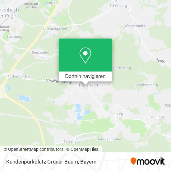 Kundenparkplatz Grüner Baum Karte