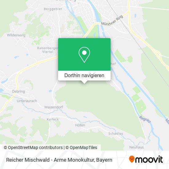 Reicher Mischwald - Arme Monokultur Karte