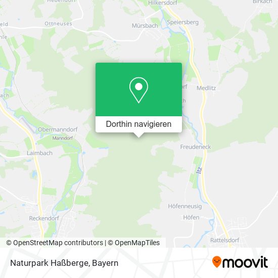 Naturpark Haßberge Karte
