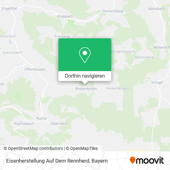Eisenherstellung Auf Dem Rennherd Karte