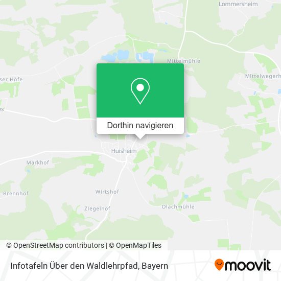 Infotafeln Über den Waldlehrpfad Karte